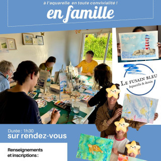 Atelier aquarelle en famille