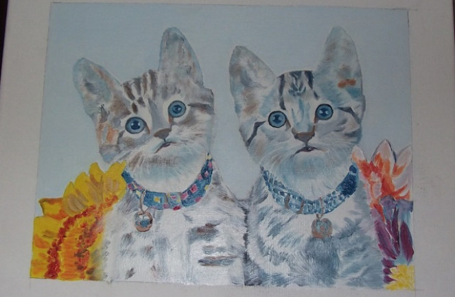Exposition des creeateurs d art 3 chatons jean louis