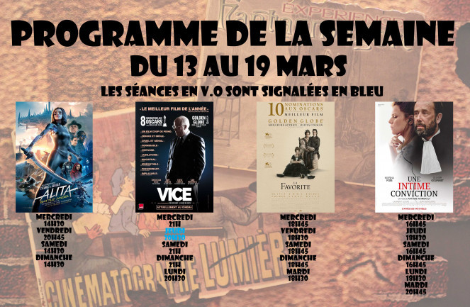 Programme verso du 13 au 19 mars
