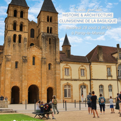 Dans le cadre de la candidature Unesco des sites clunisiens, l’office de tourisme vous propose une visite consacrée à l’histoire et l’architecture clunisienne du monastère de Paray-le-Monial, fondé à la fin du Xe siècle et qui a existé jusqu’au moment de la Révolution française !
Vendredi 28 août
Basilique de Paray-le-Monial
Gratuit
Réservation au 03 85 81 10 92