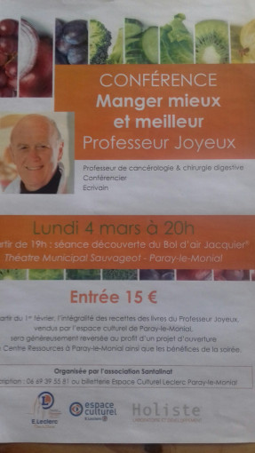 Conférence du Professeur Joyeux - Théâtre Sauvageot