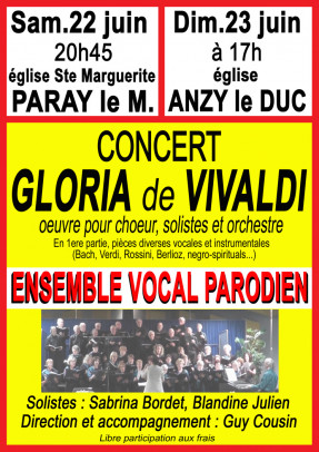 Concert Gloria de Vivaldi - Eglise Sainte-Marguerite