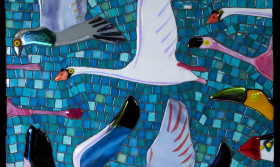 Exposition Cheeky flying birds - Maison de la Mosaïque