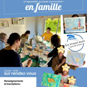 Atelier aquarelle en famille