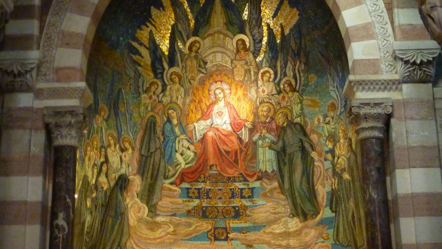 Fresque de l'abside en mosaïque